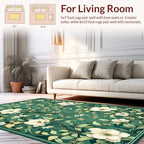Classic Floral Vine Leaf Pattern Rug