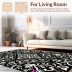Ornate Swirl Baroque Pattern Rug