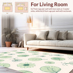 Delicate Floral Swirls Pattern Rug