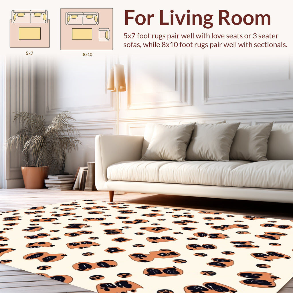 Bold Animal Print Pattern Rug