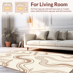 Abstract Swirls Pattern Rug