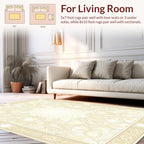 Ivory Intricate Mandala Pattern Rug
