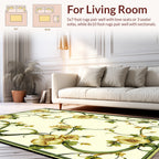 Art Nouveau Botanical Floral Scroll Rug