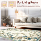 Elegant Floral Vine Patterned Rug
