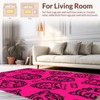 Bold Tiger Face Pattern Rug