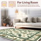Ornate Floral Vine Pattern Rug