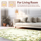 Cream Floral Vine Pattern Rug