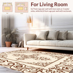 Classic Floral Scroll Pattern Design Rug