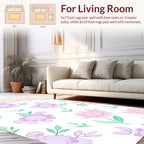 Pastel Floral Spray Pattern Rug