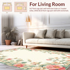 Vintage Floral Garden Vine Rug