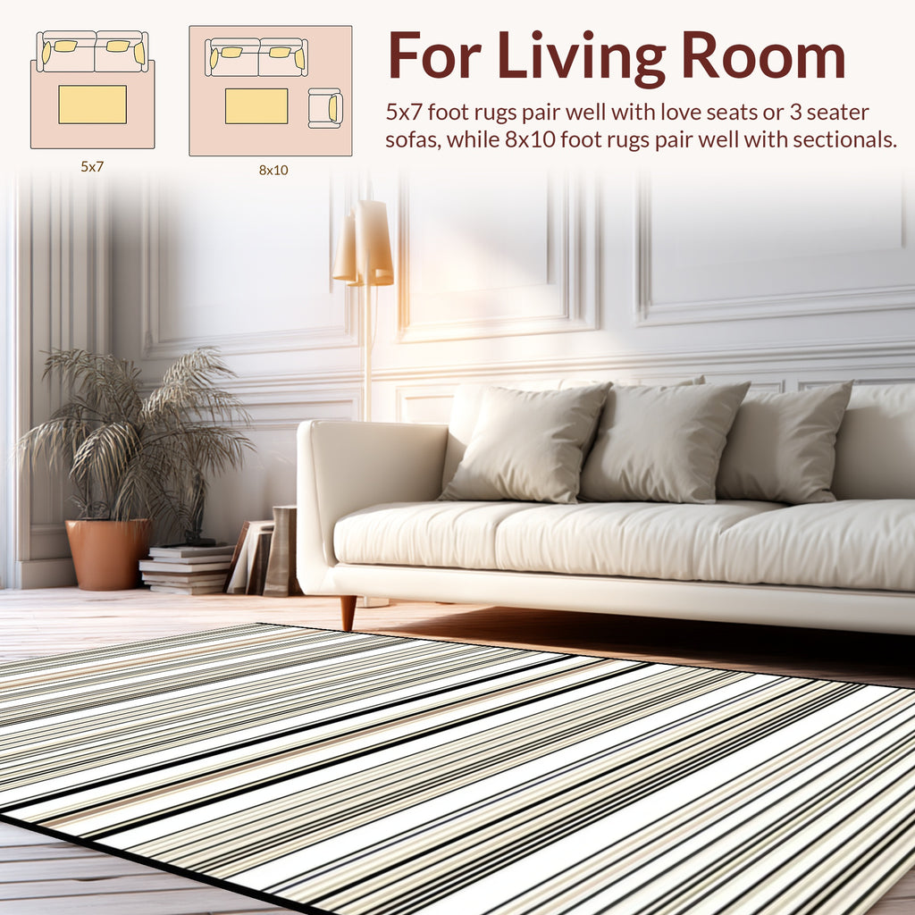 Classic Striped Line Design Rug