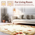 Elegant Floral Vines With Berries Rug