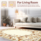 Rich Floral Swirls in Warm Tones Rug