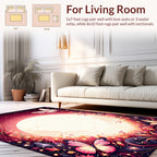 Enchanting Butterfly Starry Night Garden Rug