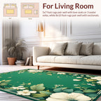 Lush Garden Floral Butterfly Design Rug