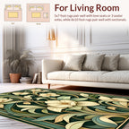 Art Nouveau Floral Cream Pattern Rug