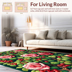 Rose Berry Garden Pattern Rug