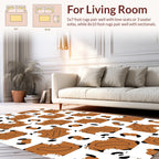 Bold Abstract Croissant Checkerboard Rug