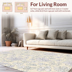 Delicate Floral Outline Design Rug
