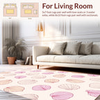 Scallop Shell Pattern In Pastel Tones Rug
