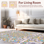 Ornate Soft Pastel Mandala Design Rug