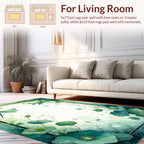 Dragonfly Floral Watercolor Pattern Rug