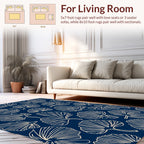 Ginkgo Leaf Outline Pattern Rug