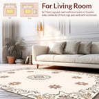 Ornate Floral Vine Patterned Rug