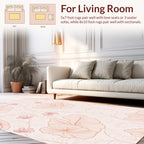 Delicate Flower Vine Pattern Rug