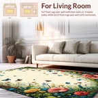 Whimsical Butterflies Bloom Garden Rug