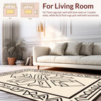 Tribal Geometric Cross Pattern Rug