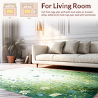 Spring Meadow Butterfly Floral Garden Rug