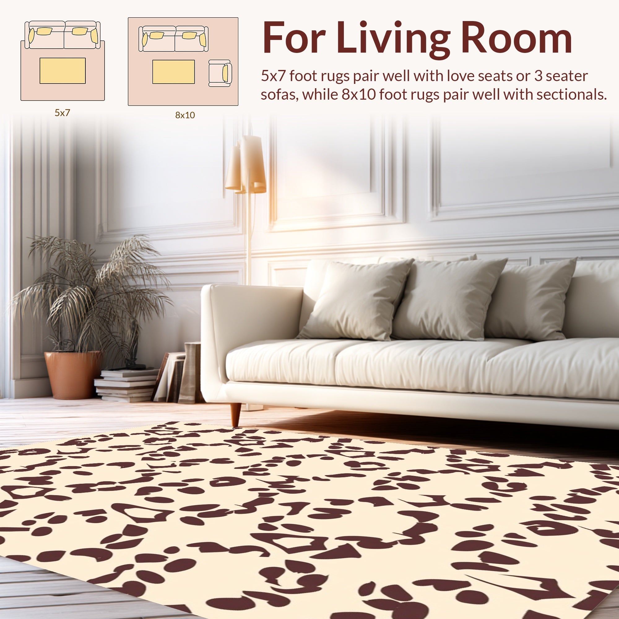 Abstract Spotted Organic Pattern Rug