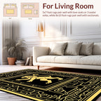 Golden Lion Regal Geometric Design Rug
