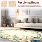 Elegant Floral Branch Cream Rug