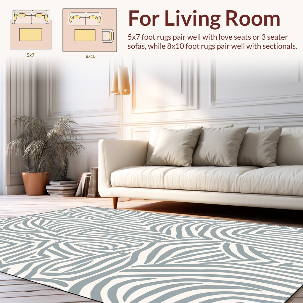 Abstract Striped Pattern Rug