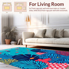 Undersea Life Coral Fish Pattern Rug