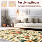 Ornate Floral Vine Pattern Rug