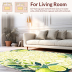 Lively Citrus Botanical Geometric Rug
