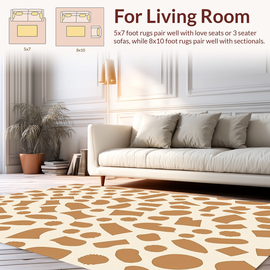 Organic Modern Abstract Shapes Rug