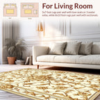 Ornate Floral Patterned Vintage Rug