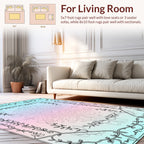 Art Nouveau Vine Mandala Pattern Rug