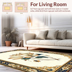 Ornate Floral Lotus Design Rug
