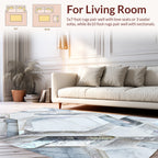 Geometric Shimmer Marble Pattern Rug