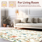 Delicate Floral Branch Vintage Pattern Rug