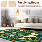 Whimsical Insects Floral Pattern Rug