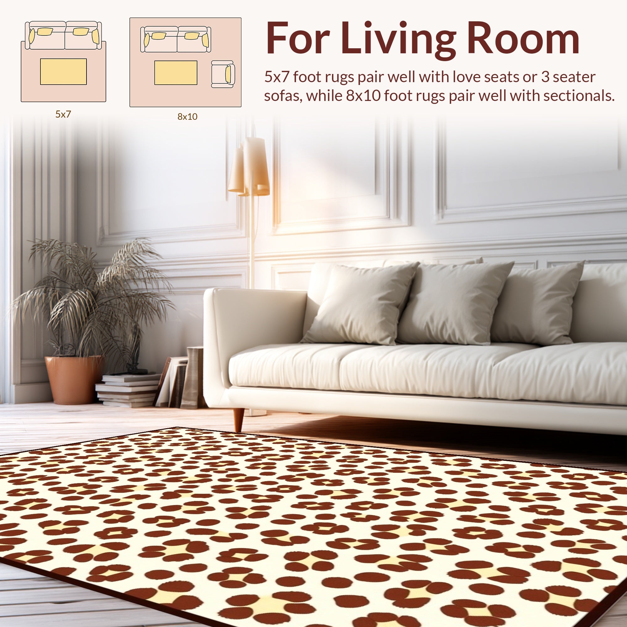 Classic Animal Print Pattern Rug