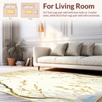Golden Willow Branch Botanical Design Rug