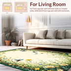 Whimsical Garden Life Fantasy Design Rug