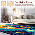 Vibrant Tiger Landscape Design Rug